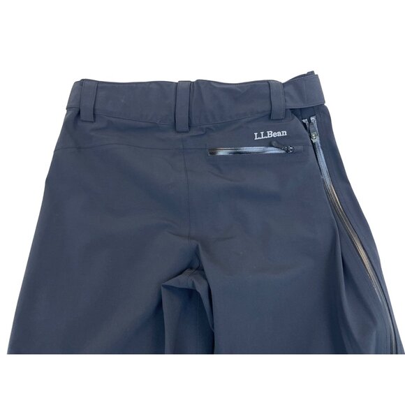 L.L. Bean Mens Black Snow Pants Adjustable Waist All-Weather Insulated Sz M - Picture 4 of 10